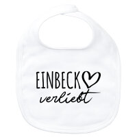 Baby Lätzchen Einbeck verliebt Klettverschluss
