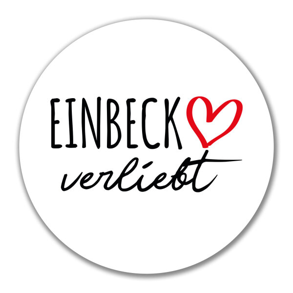 Aufkleber Einbeck verliebt 10cm Sticker