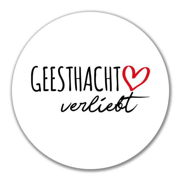 Aufkleber Geesthacht verliebt 10cm Sticker