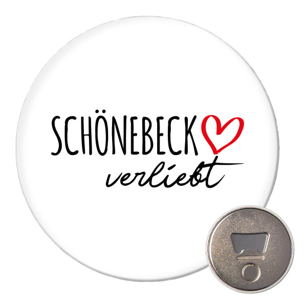 Magnet Schönebeck verliebt 59mm Flaschenöffner