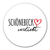 Aufkleber Schönebeck verliebt 10cm Sticker