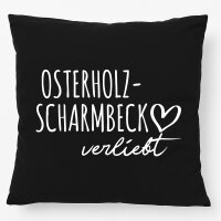 Kissen Osterholz-Scharmbeck verliebt 40x40cm