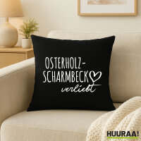 Kissen Osterholz-Scharmbeck verliebt 40x40cm