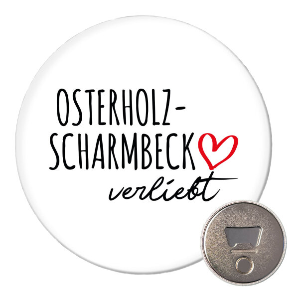 Magnet Osterholz-Scharmbeck verliebt 59mm Flaschenöffner