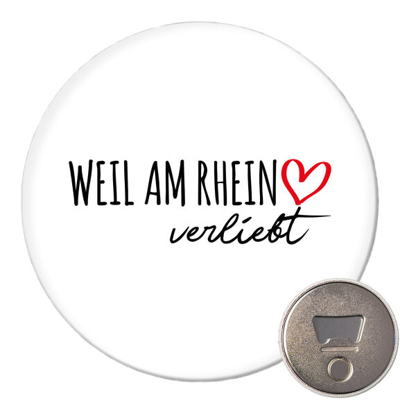Magnet Weil am Rhein verliebt 59mm Flaschenöffner