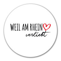 Aufkleber Weil am Rhein verliebt 10cm Sticker