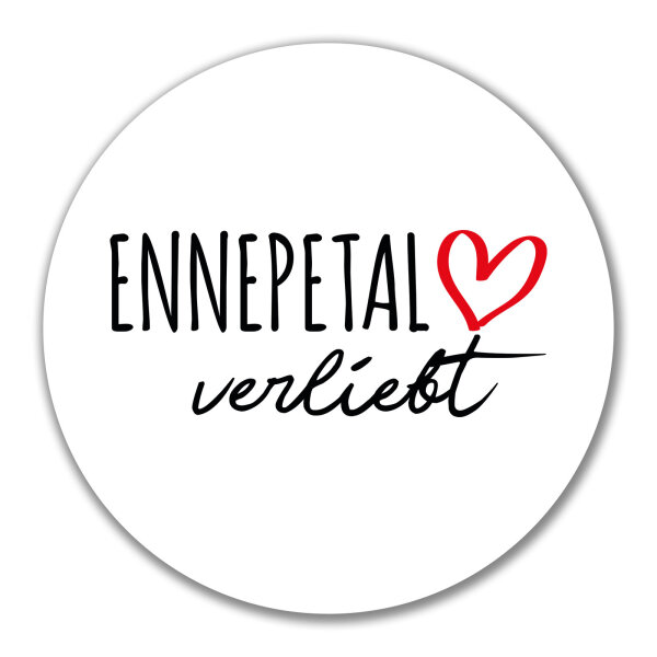 Aufkleber Ennepetal verliebt 10cm Sticker