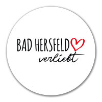Aufkleber Bad Hersfeld verliebt 10cm Sticker