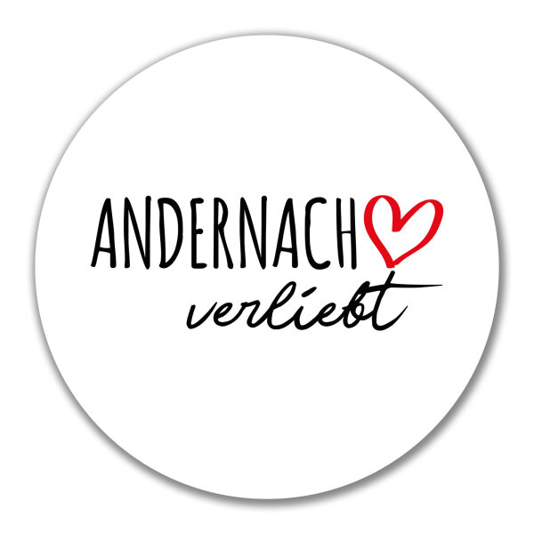 Aufkleber Andernach verliebt 10cm Sticker