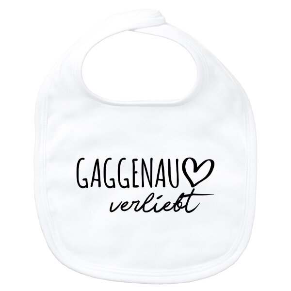 Baby Lätzchen Gaggenau verliebt Klettverschluss