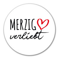 Aufkleber Merzig verliebt 10cm Sticker