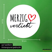 Aufkleber Merzig verliebt 10cm Sticker