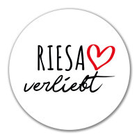 Aufkleber Riesa verliebt 10cm Sticker