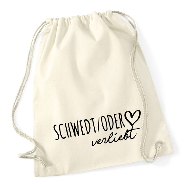 Turnbeutel Schwedt Oder verliebt 12 Liter