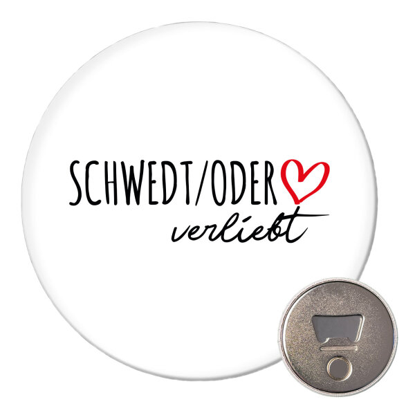 Magnet Schwedt Oder verliebt 59mm Kühlschrankmagnet Flaschenöffner