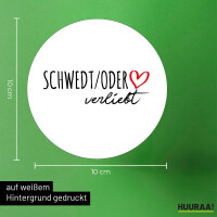 Aufkleber Schwedt Oder verliebt 10cm Sticker