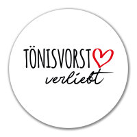 Aufkleber Tönisvorst verliebt 10cm Sticker