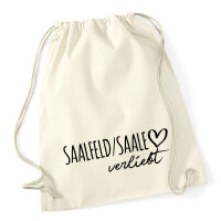 Turnbeutel Saalfeld Saale verliebt 12 Liter