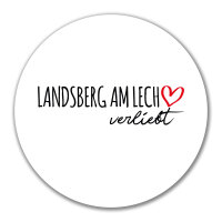 Aufkleber Landsberg am Lech verliebt 10cm Sticker