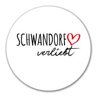 Aufkleber Schwandorf verliebt 10cm Sticker