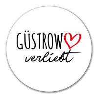 Aufkleber Güstrow verliebt 10cm Sticker