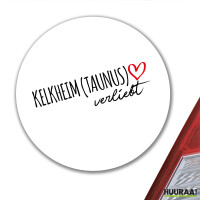 Aufkleber Kelkheim Taunus verliebt 10cm Sticker