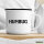 Emaille Tasse Humbug Schriftzug 300ml Vintage Emaille Becher