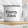 Emaille Tasse Poetry Slam Schriftzug 300ml Vintage Emaille Becher