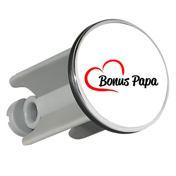 Waschbeckenstöpsel Bonus Papa Herz 4cm Abflussstopfen