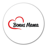 Aufkleber Bonus Mama Herz 10cm Sticker