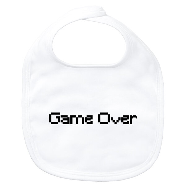 Baby Lätzchen Game Over Schriftzug