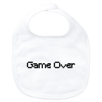 Baby Lätzchen Game Over Schriftzug