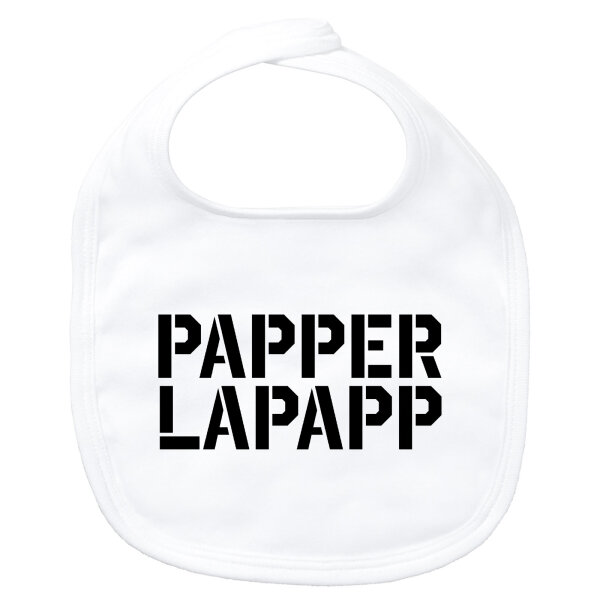 Baby Lätzchen Papperlapapp Schriftzug