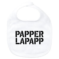 Baby Lätzchen Papperlapapp Schriftzug
