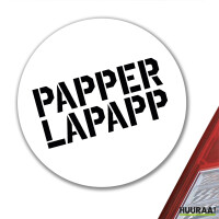 Aufkleber Papperlapapp Schriftzug 10cm Sticker