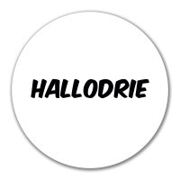 Aufkleber Hallodrie Schriftzug 10cm Sticker