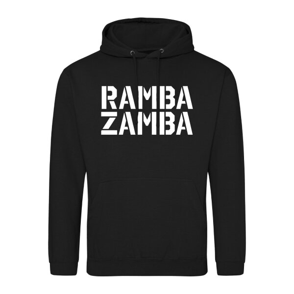Unisex Hoodie Rambazamba Schriftzug Größe S-3XL