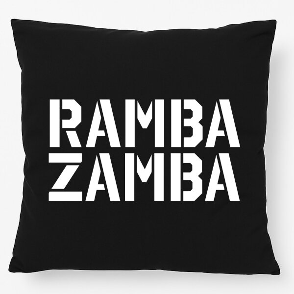 Kissen Rambazamba Schriftzug 40x40cm