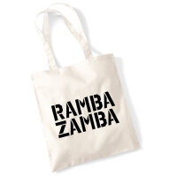 Jutebeutel Rambazamba Schriftzug 10 Liter