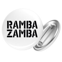 Button Rambazamba Schriftzug