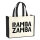 Jutetasche Rambazamba Schriftzug 21 Liter Black