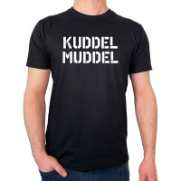 Herren T-Shirt Kuddelmuddel Schriftzug Größe...