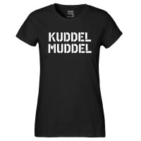 Damen T-Shirt Kuddelmuddel Schriftzug Größe...