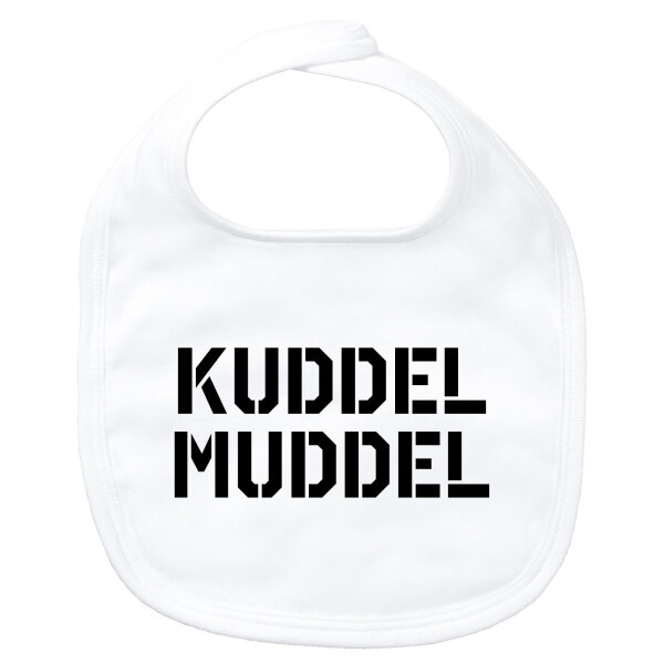 Baby Lätzchen Kuddelmuddel Schriftzug