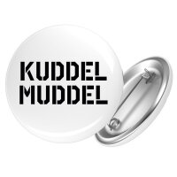 Button Kuddelmuddel Schriftzug