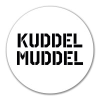 Aufkleber Kuddelmuddel Schriftzug 10cm Sticker