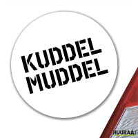 Aufkleber Kuddelmuddel Schriftzug 10cm Sticker