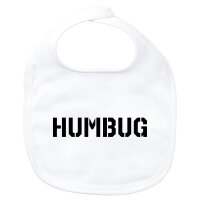 Baby Lätzchen Humbug Schriftzug