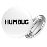 Button Humbug Schriftzug