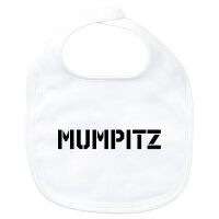Baby Lätzchen Mumpitz Schriftzug Klettverschluss